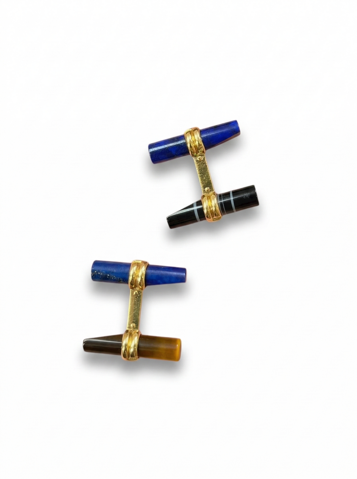Boucheron Gold and Hardstone Cufflinks