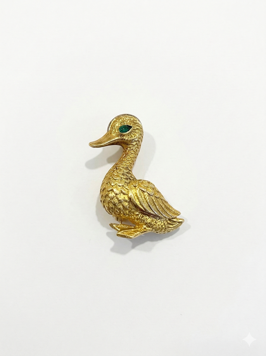 Cartier, Diamond and Gem Set Duck Brooch