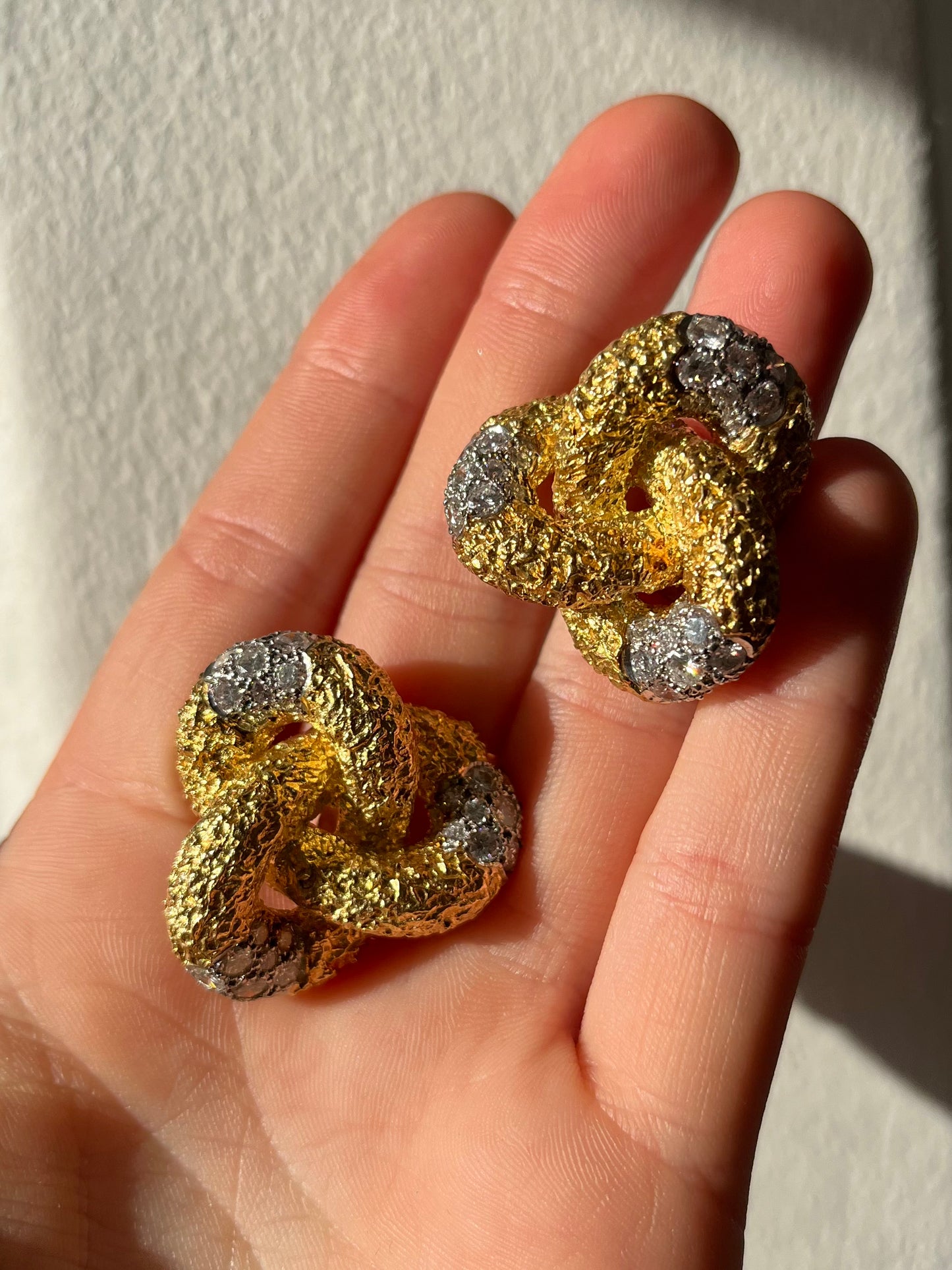 Cartier Diamond Set Earclips