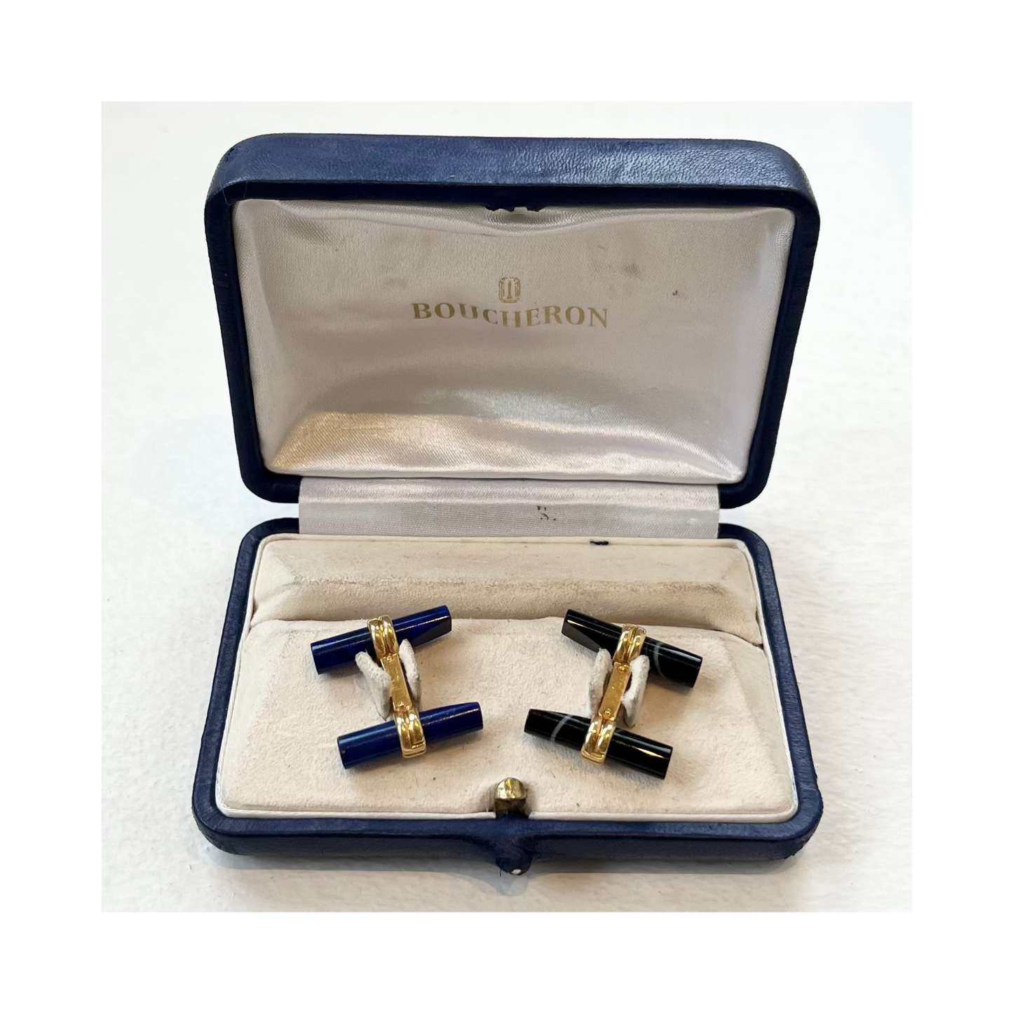 Boucheron Gold and Hardstone Cufflinks