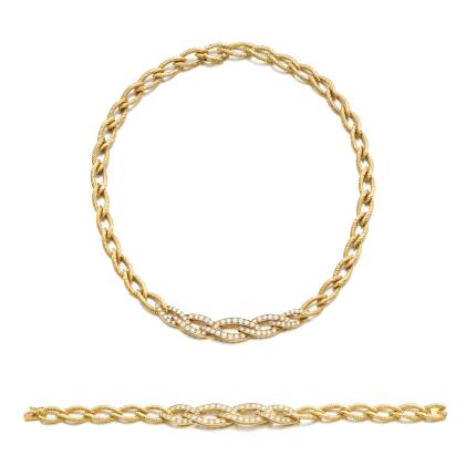 Van Cleef & Arpels Gold Diamond Set