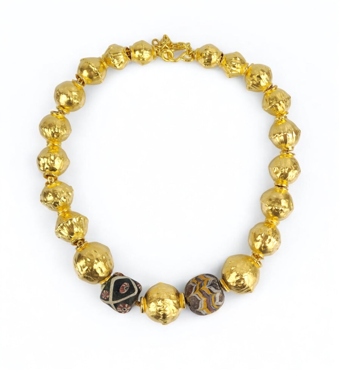 Jean Mahie Gold Beaded Necklace
