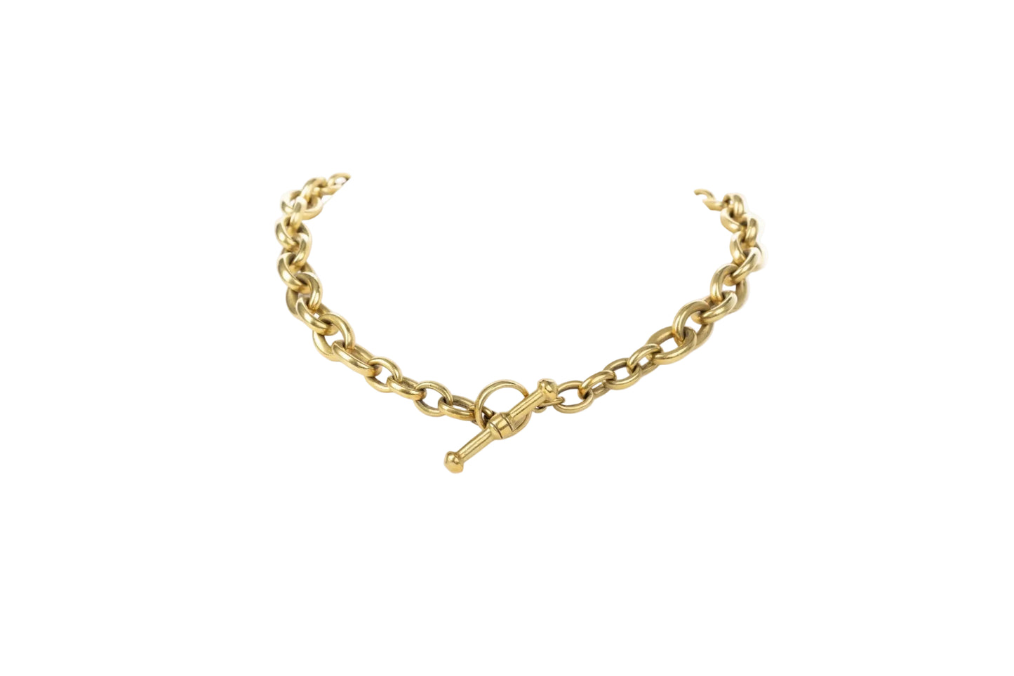 Gold Lariet Belcher Chain