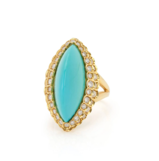 Marquise Shaped Cocktail Ring