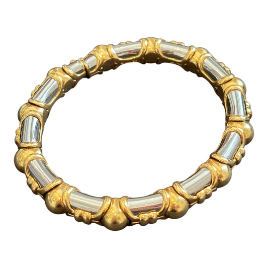 Bulgari Steel and Gold Bracelet