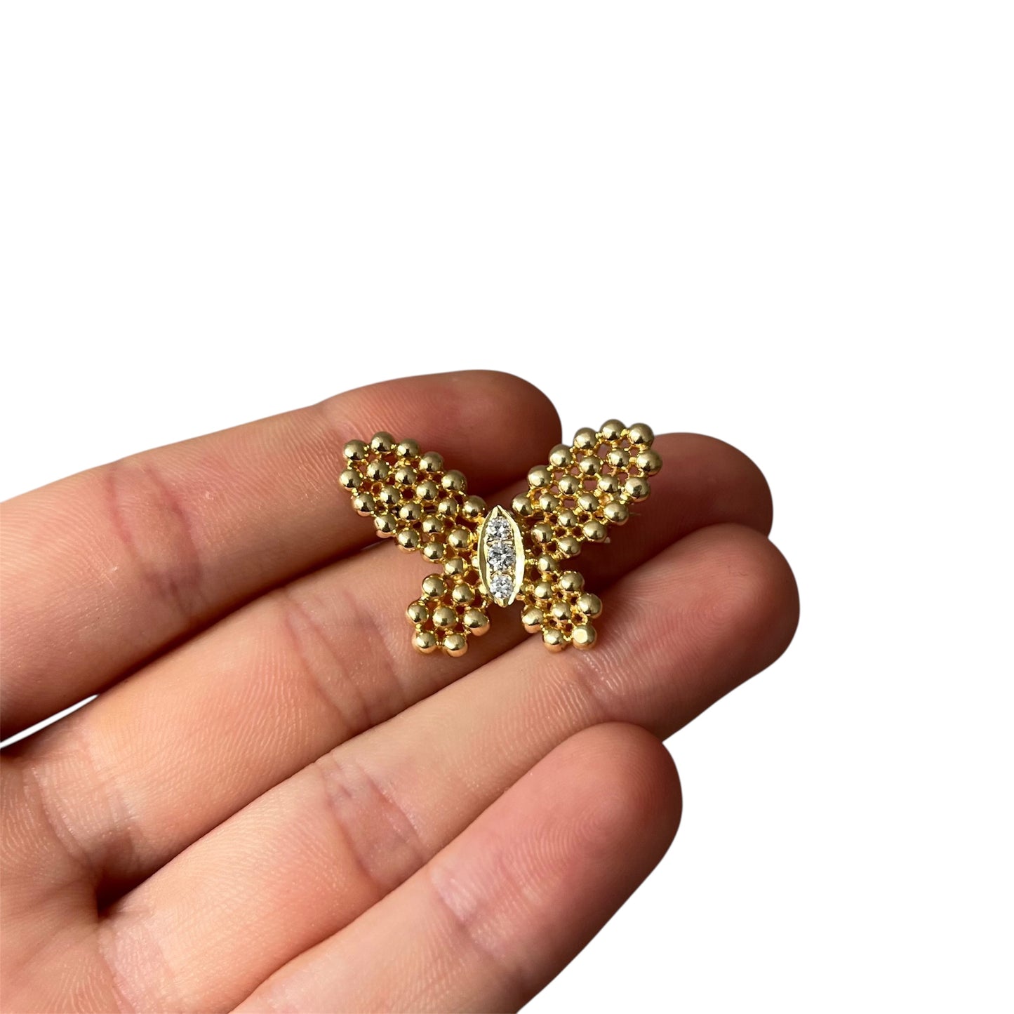 Van Cleef & Arpels Diamond Butterfly Brooch