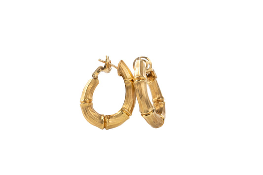 Cartier 'Bamboo' Hoop Earrings