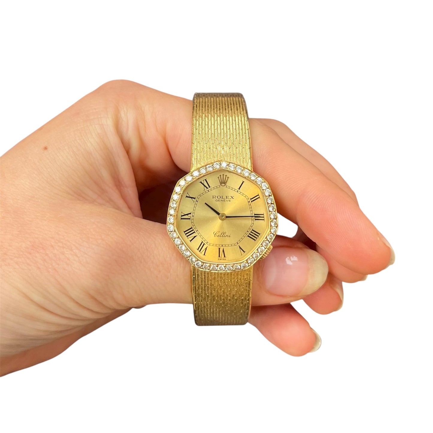 Rolex Gold and Diamond Watch