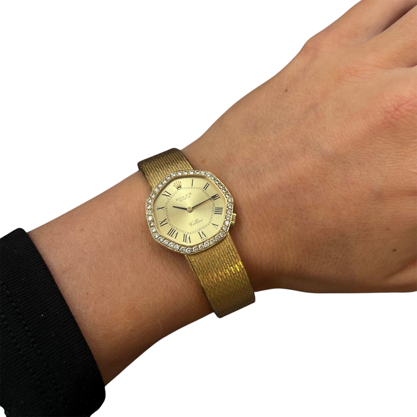 Rolex Gold and Diamond Watch