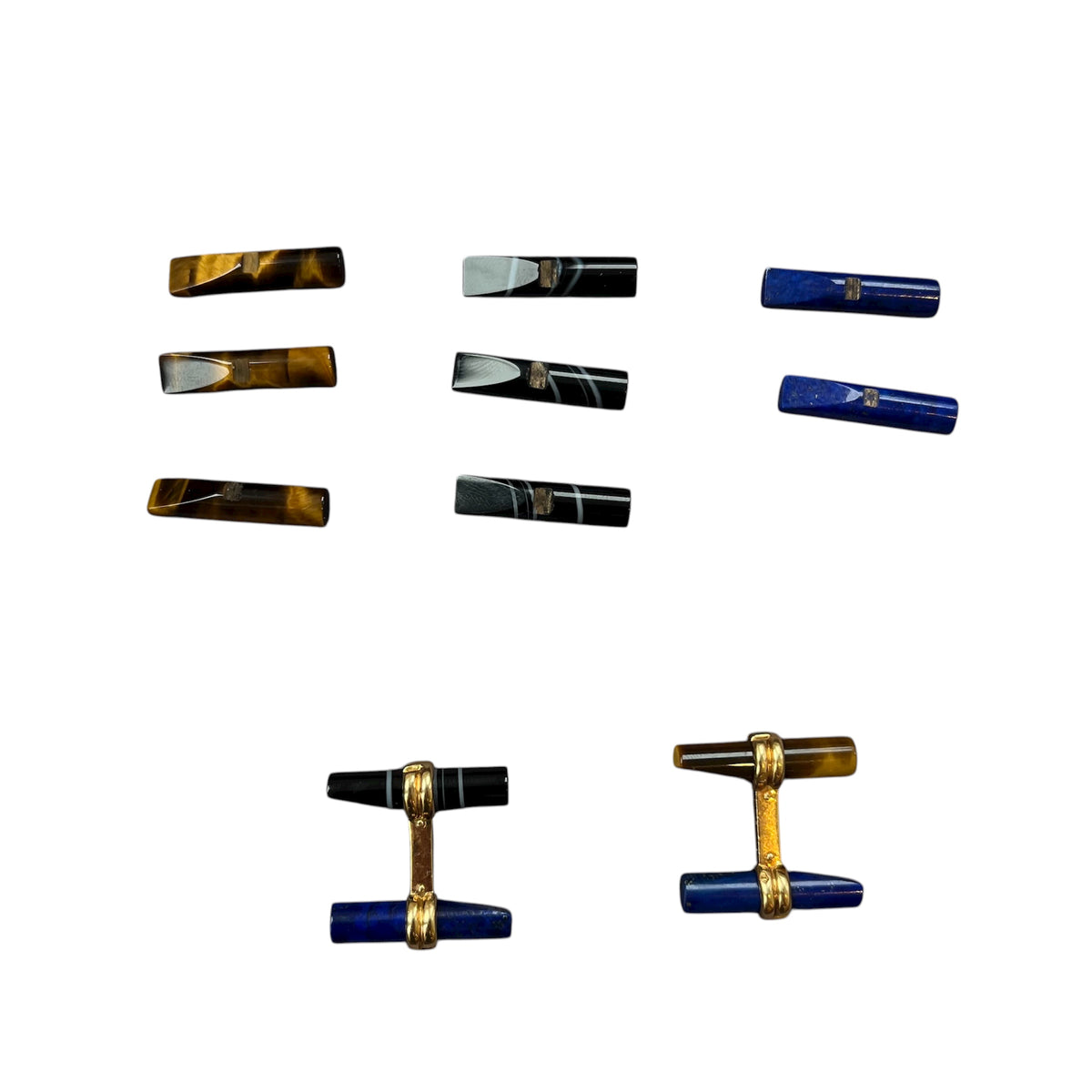 Boucheron Gold and Hardstone Cufflinks