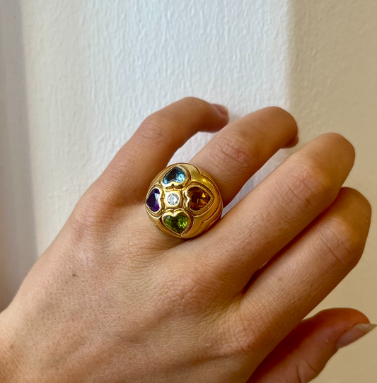 Bulgari Multi Gem Ring