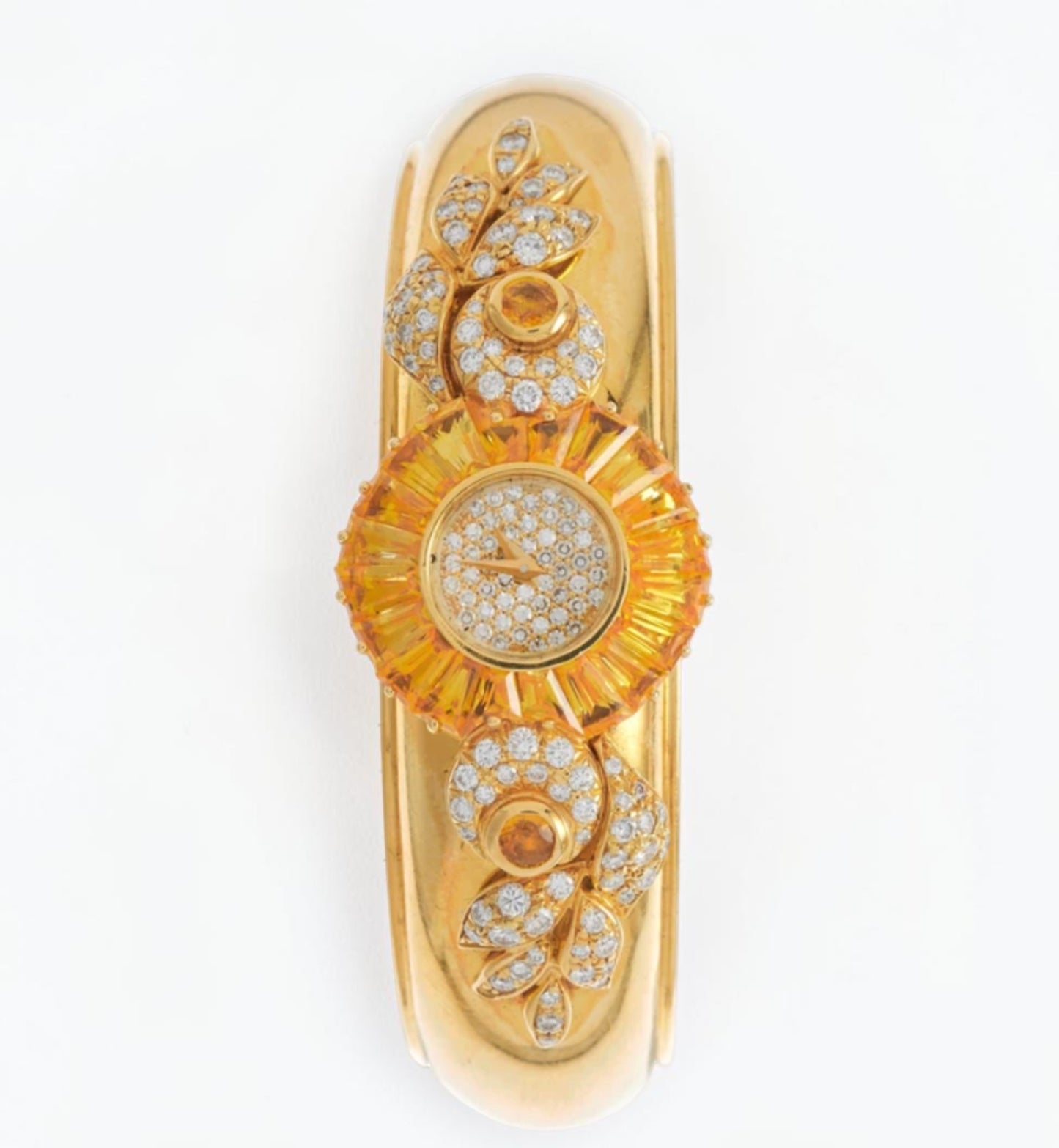 Kutchinsky Gold, Diamond and Gem Set Bangle Watch